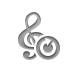 Composer, Reload, notation Gray icon