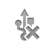 cross, Usb DarkGray icon