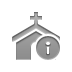 church, Info Gray icon