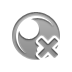 cross, Sphere Gray icon