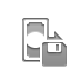 payment, Diskette Gray icon