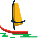 Sailboat, Boat, transport, sailing boat, navigation Black icon