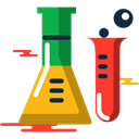 Chemistry, flask, Test Tube, science, Flasks, chemical, education Black icon