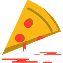 Pizzas, food, Unhealthy, Fast food, junk food, Pizza, Italian Food Orange icon