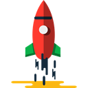 Rocket, Space Ship Launch, Space Ship, transport, Rocket Ship, Rocket Launch Black icon