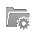 Folder, Gear DarkGray icon