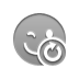 wink, smiley, Reload DarkGray icon