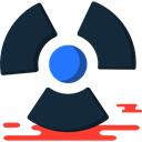 nuclear, radiation, Radioactive, power, Alert, signs, Energy DarkSlateGray icon