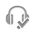 checkmark, Headset Gray icon