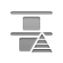 vertical, Top, pyramid, distribute Gray icon