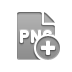 Add, Png, Format, File DarkGray icon