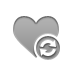refresh, Heart DarkGray icon