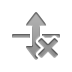 vertical, cross, Flip Gray icon