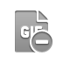 Gif, delete, Format, File DarkGray icon