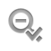 checkmark, out, zoom Gray icon