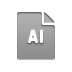 File, Format, Ai DarkGray icon