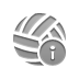 Ball, volleyball, Info Gray icon