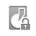 Lock, Disk, open, Hard DarkGray icon