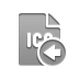 File, Format, Ico, Left DarkGray icon