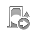 withdrawal, right Gray icon