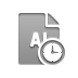 Clock, File, Format, Ai DarkGray icon