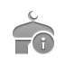Info, Mosque Gray icon