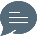 Comment, interface, Bubble speech, Message, Chat, Conversation DimGray icon