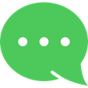 Chat, Bubble speech, interface, Message, Conversation, Comment MediumSeaGreen icon