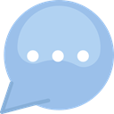 Comment, interface, Message, Chat, Conversation, Bubble speech SkyBlue icon