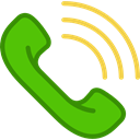 phone call, telephone, ringing, phone, interface, Telephone Call Black icon