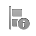 Left, Align, Info, vertical Gray icon