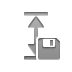 height, Diskette Gray icon