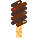 sweet, Ice cream, summer, Dessert, Summertime, food Black icon