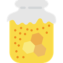 organic, Jar, pot, Bee, sweet, healthy, food, Honey SandyBrown icon