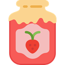 food, Jar, jam, Conserve, strawberry, breakfast Tomato icon