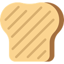 toast, Browned, Toasted, food, Toaster, Heat Khaki icon
