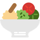 food, Healthy Food, vegan, vegetables, vegetarian, organic, salad Gainsboro icon