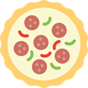 junk food, Pizzas, Pizza, Restaurants, food, Italian Food, Fast food, Restaurant LightGoldenrodYellow icon