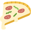 piece, food, Pizza, dough, Italian Food, slice BlanchedAlmond icon