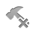 cross, hammer, technical DarkGray icon