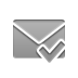 envelope, checkmark DarkGray icon