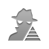 Spyware, pyramid Gray icon