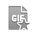 File, Format, star, Gif DarkGray icon