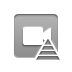 video, pyramid Gray icon