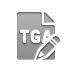 File, pencil, Tga, Format Gray icon