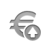 sign, Up, Euro, euro up, Currency DarkGray icon