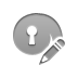Encrypt, pencil DarkGray icon