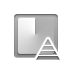 pyramid, Gradient, Angle Gray icon