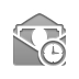 Clock, paypal Gray icon