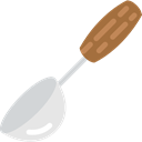 Tools And Utensils, kitchenware, soup, Ladle, serve, Soup Ladle, food Black icon